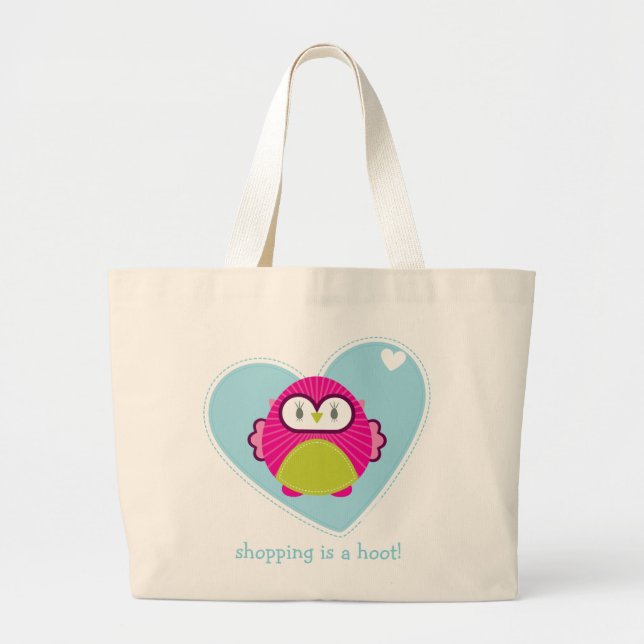 BAG: Uhu - Hoot Jumbo Stoffbeutel (Vorne)