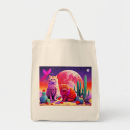 Bag with Cat Illustration Tragetasche