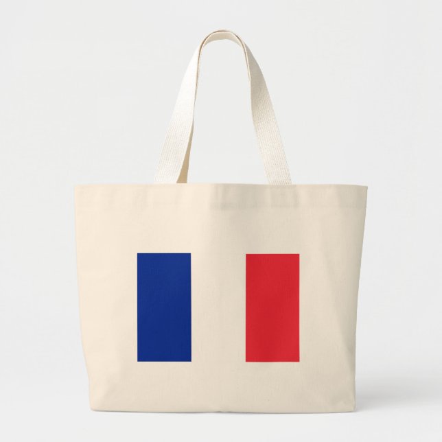 Bag with Flag of France Jumbo Stoffbeutel (Vorne)