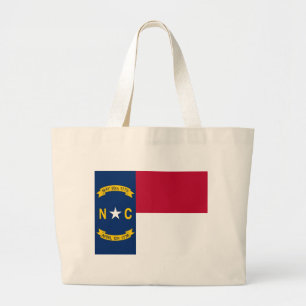 Bag with Flag of North Carolina State - USA Jumbo Stoffbeutel