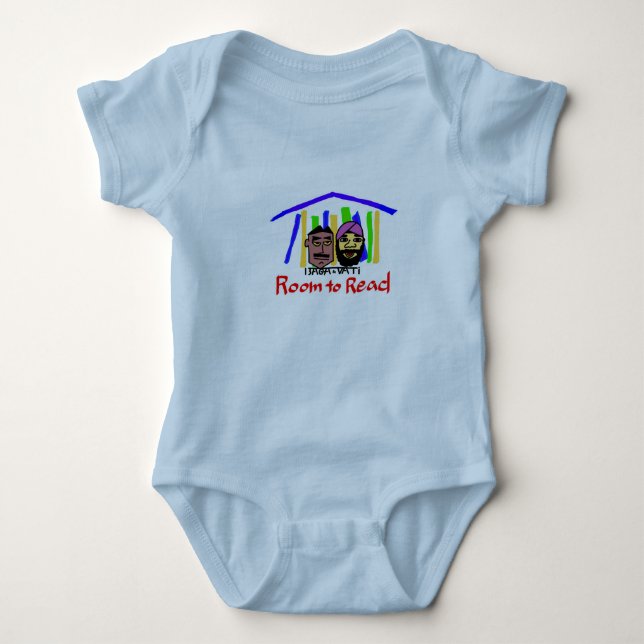 Baga & Vati Babies for Room to Read Baby Strampler (Vorderseite)