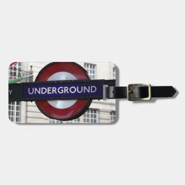 Bagage Label Underground Gepäckanhänger (Vorderseite horizontal)