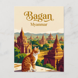 Bagan Myanmar Postkarte