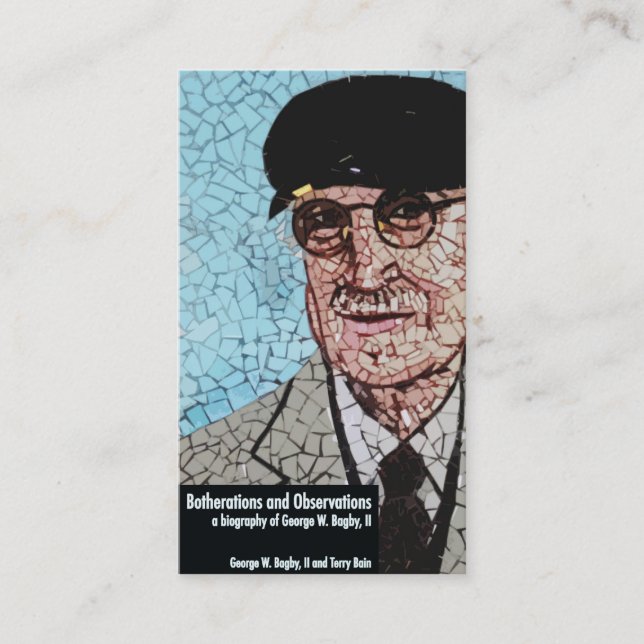 Bagby: Botherations und Beobachtungen Visitenkarte (Vorderseite)