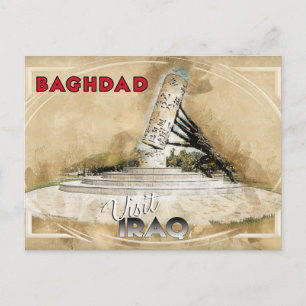 Bagdad, Besuche den Irak Postkarte