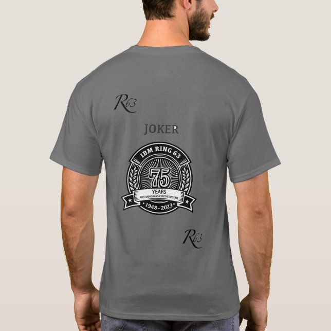 Bagde und Joker bak 75 Yr T T-Shirt (Rückseite)