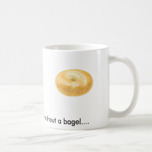 Bagel auf einer Kaffee-Tasse Kaffeetasse