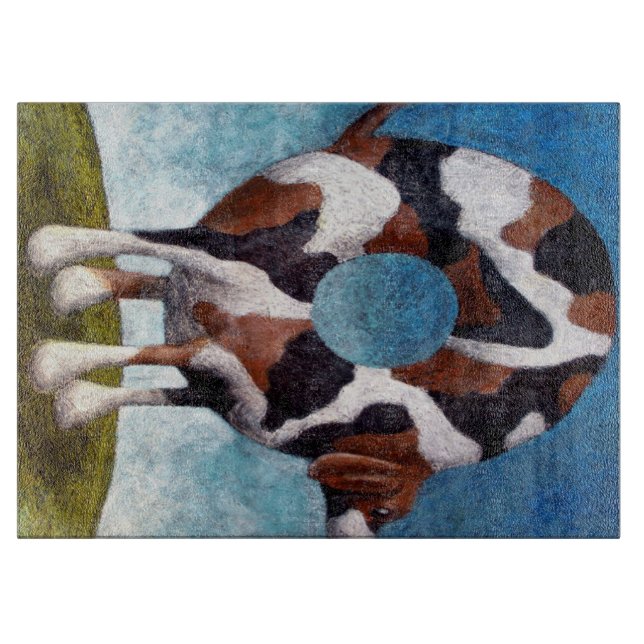 Bagel-Beagle-Malgeschenk Schneidebrett (Vorderseite)