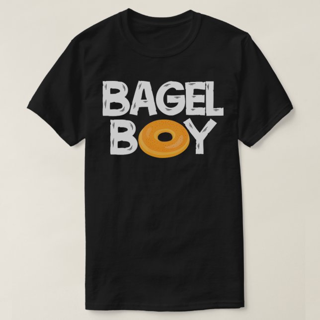 Bagel Boy Funny Donut Food Lover T-Shirt (Design vorne)