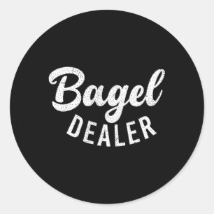 Bagel Dealer Bagel Runder Aufkleber