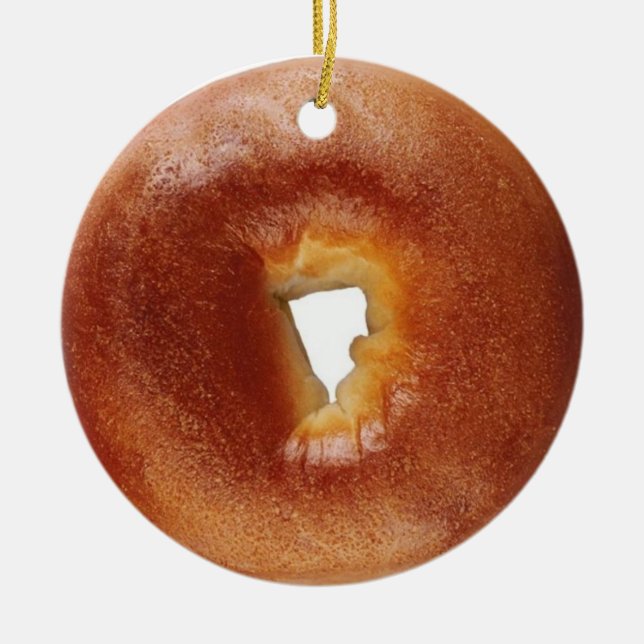 Bagel Keramik Ornament (Vorne)