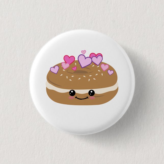 Bagel Lover Bagel Buddies Button (Vorderseite)