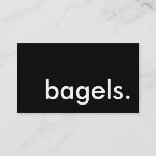 Bagel. LoyalitätsLochkarte Treuekarte