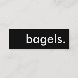 Bagel. LoyalitätsLochkarte Treuekarte