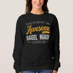 Bagel Maker Feinschmecker Brotbäckerei Food Jüdisc Sweatshirt