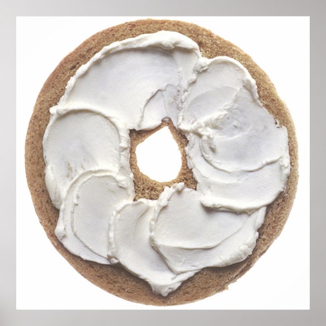Bagel mit Cremekäse Poster (Vorne)