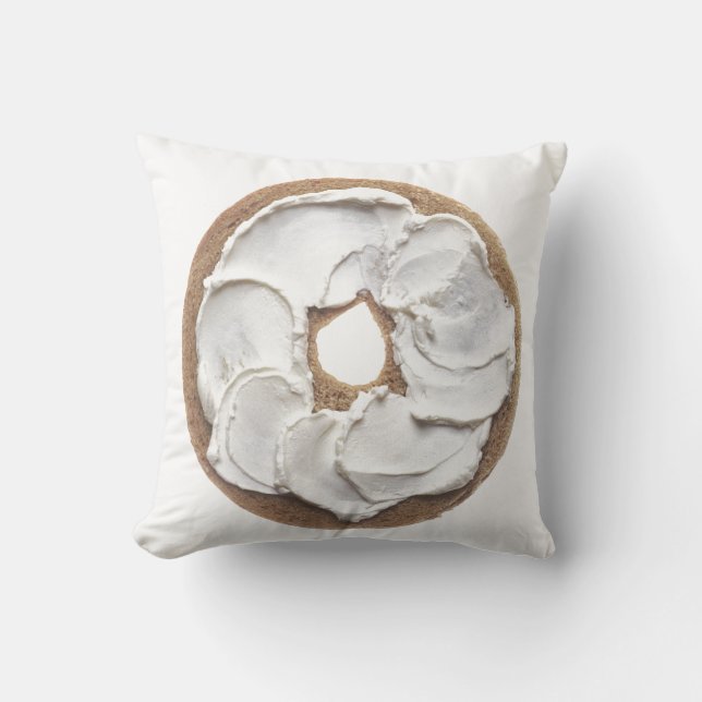 Bagel mit Frischkäse Kissen (Vorderseite)