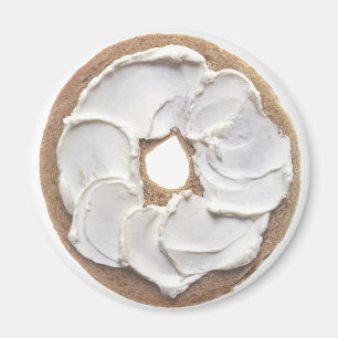 Bagel mit Frischkäse Magnet
