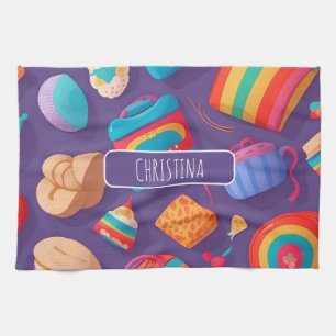 Bagel Personalisiertes Muster Geschirrtuch