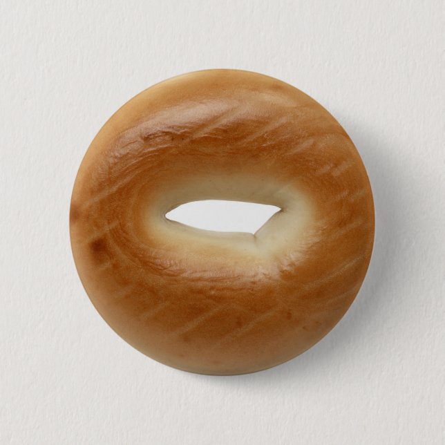 Bagel Pinback Knopf Button (Vorderseite)