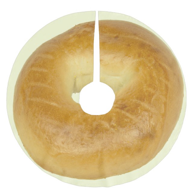 Bagel Polyester Weihnachtsbaumdecke (Vorderseite)