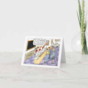 Bagel Shop Funny Gross Cartoon Denken Sie an Ewww Karte