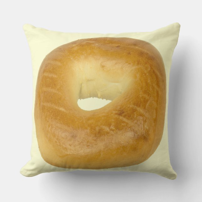 Bagel Throw Kissen (Vorderseite)