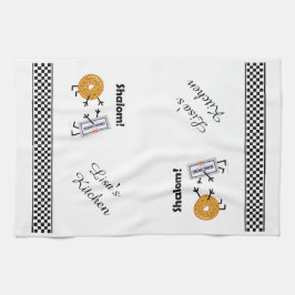 Bagel-u. Frischkäse - Shalom! Geschirrtuch