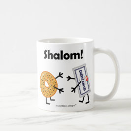 Bagel-u. Frischkäse - Shalom! Tasse