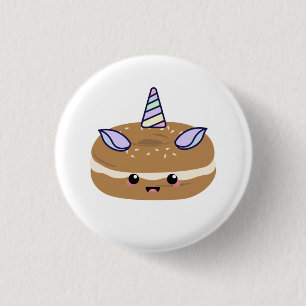 Bagel Unicorn Bagel Buddies Button