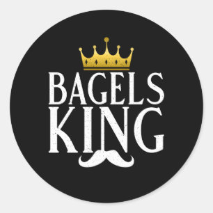 Bagels King Bagel Runder Aufkleber