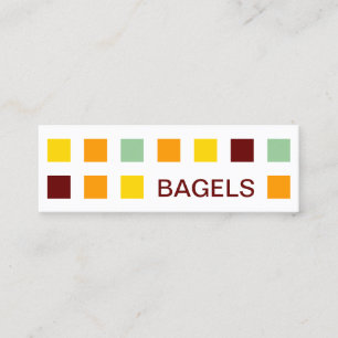 BAGELS-Mod-Quadrate Mini Visitenkarte