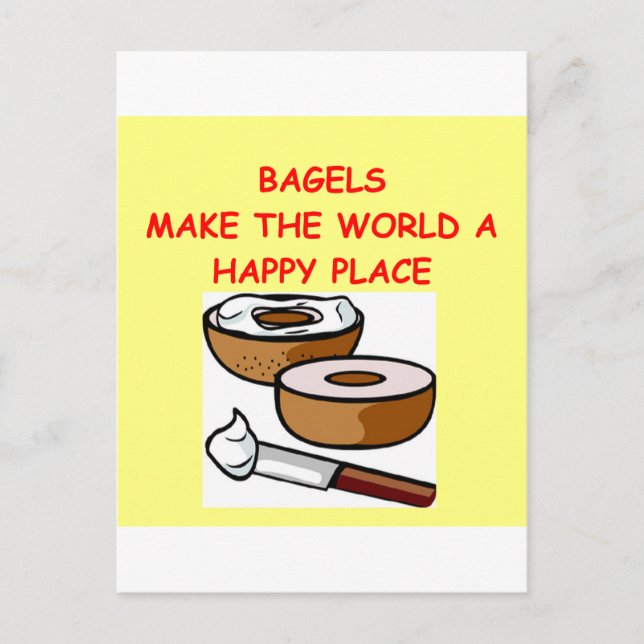 Bagels Postkarte (Vorderseite)