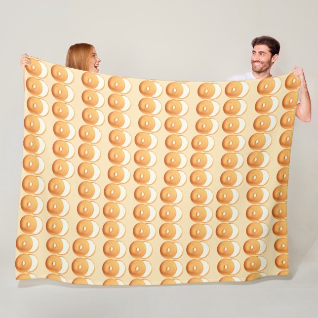 Bagels und Creme Fleecedecke (Beispiel)