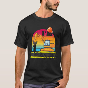Bagger 1 Geburtstag Bauwagen 1 Y T-Shirt