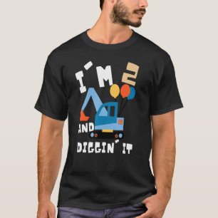 Bagger 2. Geburtstag Kinder T-Shirt