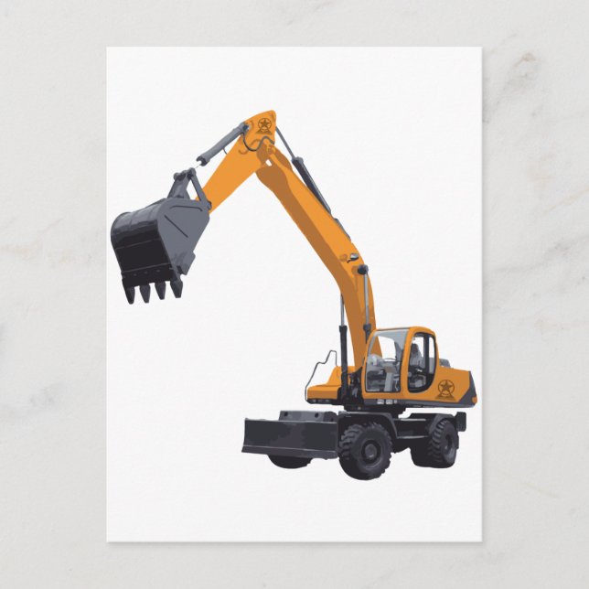 Bagger-Bagger Postkarte (Vorderseite)