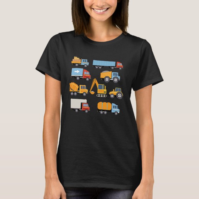 Bagger Cool Grabbender Bagger Sommer T-Shirt (Vorderseite)