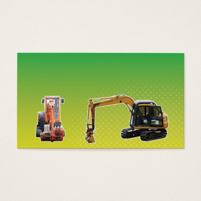 Bagger für den Bau (Vorderseite)