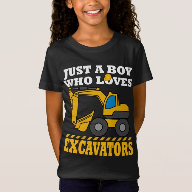 Bagger gibt Kids Bauspender T-Shirt (Vorderseite)