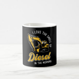 Bagger Ich Liebe Den Geruch Bauarbeiter Kaffeetasse