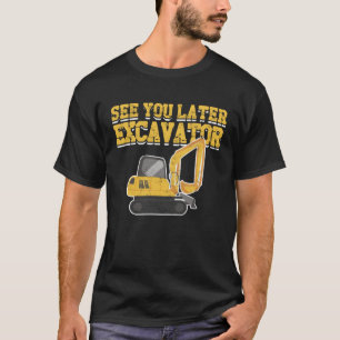 Bagger Kinder Jungen Kleinkind Bagger graben Schw T-Shirt