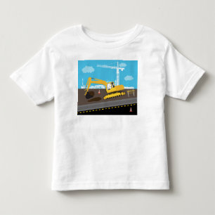Bagger-LKW-Baustellengeräte Kleinkind T-shirt