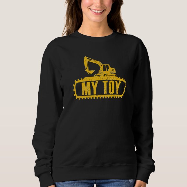 Bagger My Toy Construckup Worker Digger Exca Sweatshirt (Vorderseite)