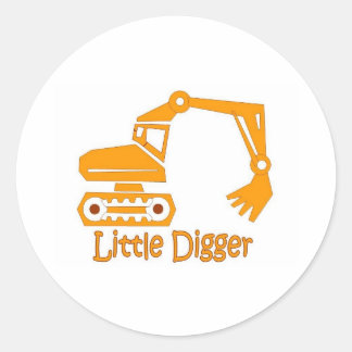 Bagger Runder Aufkleber