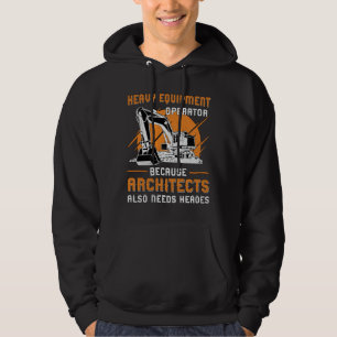 Bagger Schwergerätebediener Bauwesen Hoodie