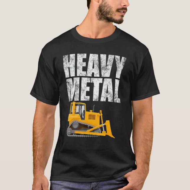 Baggerbagger für Schwermetalle T-Shirt (Vorderseite)