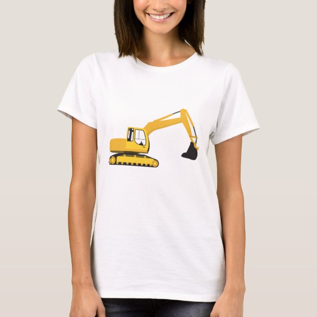 Baggerbauwagen T-Shirt (Vorderseite)