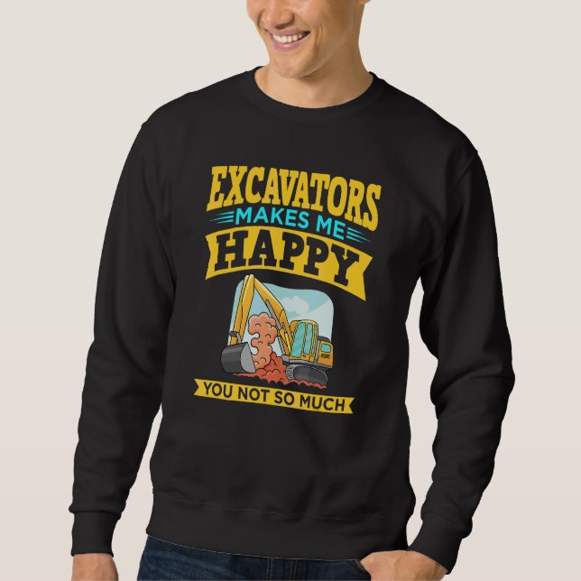 Baggerfahrer-Fernbedienung Baggermaschine R Sweatshirt (Vorderseite)