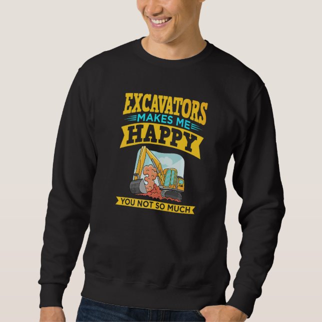 Baggerfahrer-Fernbedienung Baggermaschine R Sweatshirt (Vorderseite)